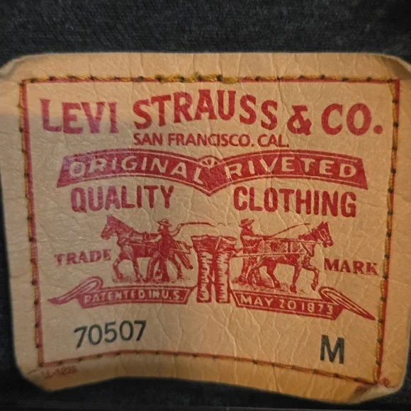 Vintage Levi Strauss & Co 70507 Black Denim Jacket Made In Colombia - Picture 2 of 8